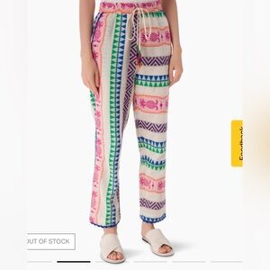Farm Rio - Multicolored Pineapple Jacquard Pants - Medium
